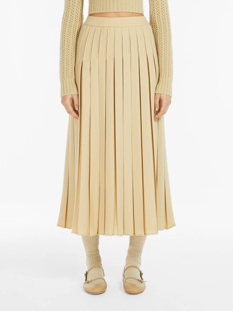 Кремова спідниця Max Mara плісирована: фото 1 - Invogue
