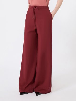 Бордові штани Max Mara з вовни: фото 2 - Invogue