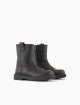 Чорні черевики EMPORIO ARMANI KIDS зі шкіри: фото 2 - Invogue