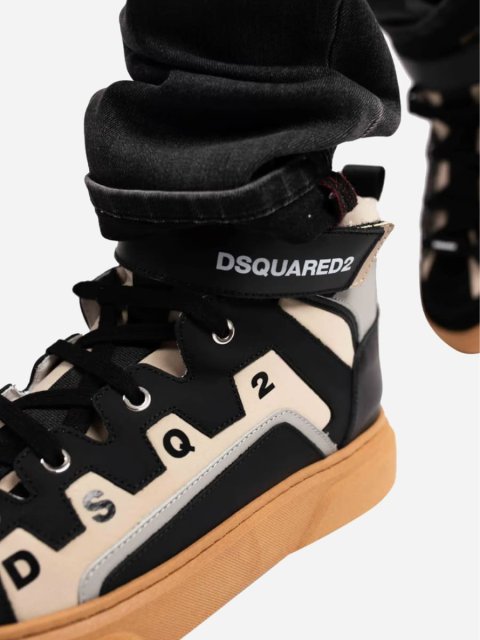 Черевики DSQUARED KID з логотипом: фото 4 - Invogue