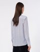 Голубая рубашка в полоску Max Mara из шелка: фото 3 - Invogue
