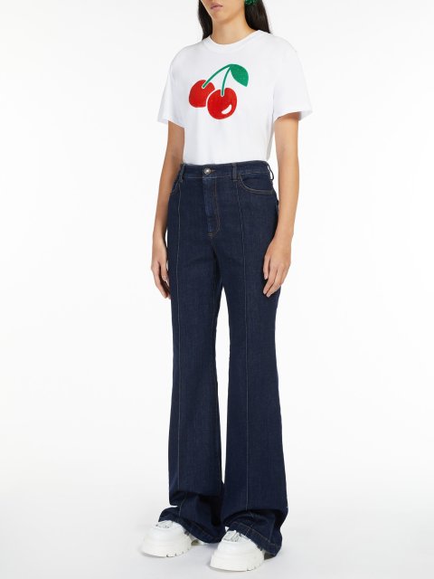 Тёмно-синие джинсы SPORTMAX: фото 2 - Invogue