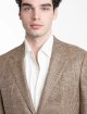 Бежевий жакет Zegna з шовку у клітинку: фото 3 - Invogue