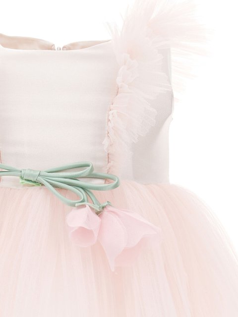 Розовое платье MONNALISA: фото 2 - Invogue