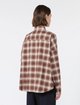 Коричневая рубашка в клетку Weekend Max Mara из хлопка: фото 3 - Invogue