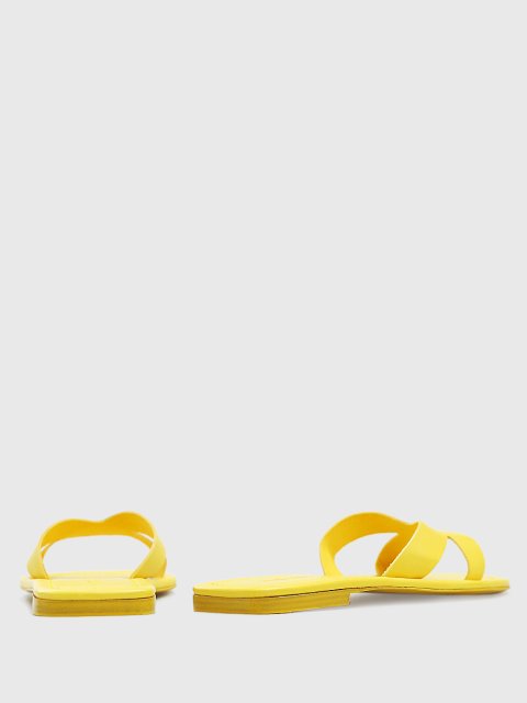 Жёлтые шлепанцы KENZO: фото 3 - Invogue