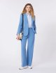 Блакитні брюки WEEKEND MAX MARA з чистої вовни: фото 1 - Invogue