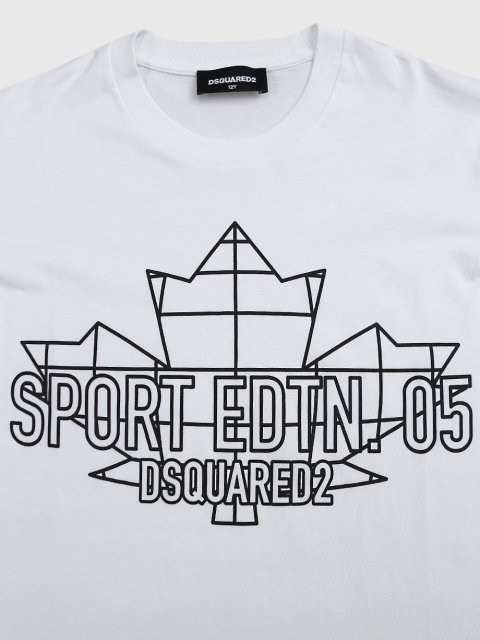 Белая футболка DSQUARED KID: фото 2 - Invogue