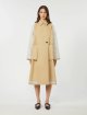 Бежевий плащ WEEKEND MAX MARA габардиновий: фото 4 - Invogue