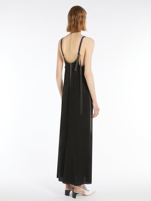 Чорна сукня Sportmax з віскози: фото 2 - Invogue