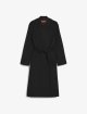 Чорне пальто MAX MARA з чистої вовни: фото - Invogue
