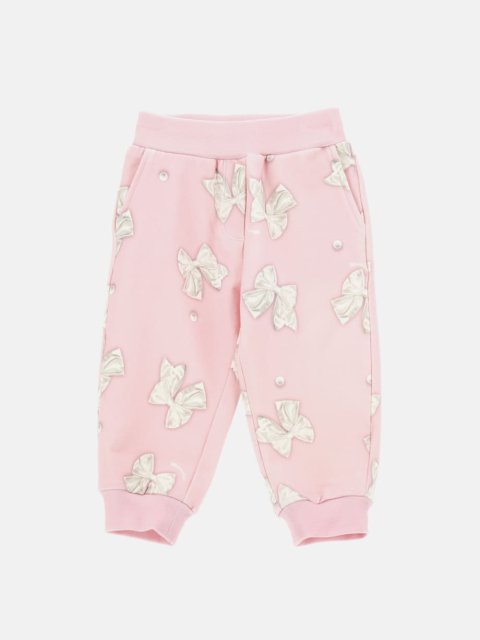 Розовые джоггеры MONNALISA с принтом: фото - Invogue