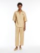 Золота сорочка Max Mara з суміші льону та шовку: фото 1 - Invogue