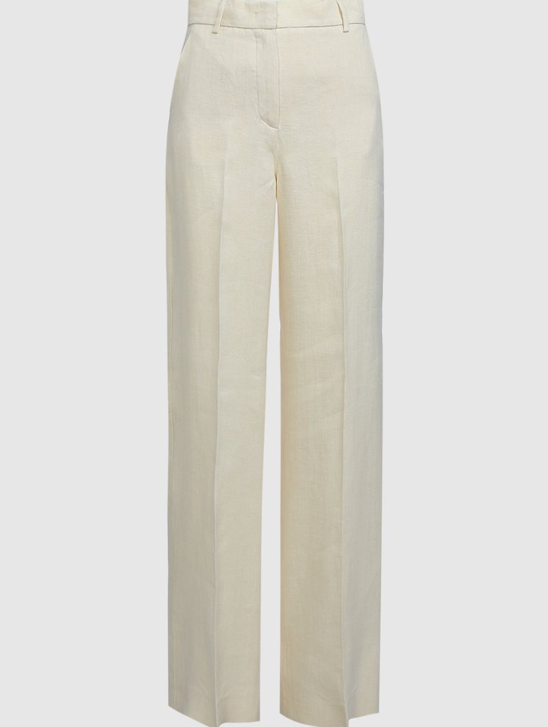 Молочные брюки WEEKEND MAX MARA: фото - Invogue