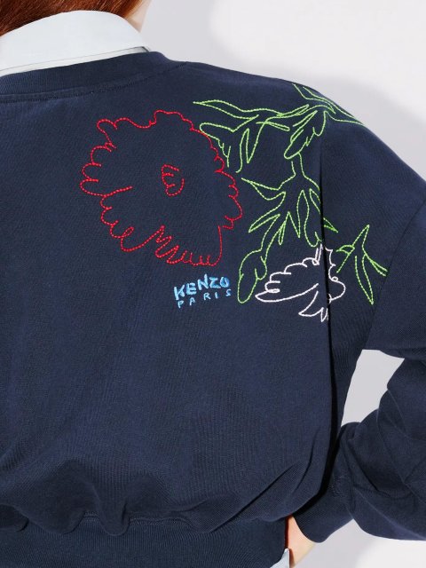 Синий свитер KENZO: фото 4 - Invogue