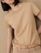 Бежевая футболка MARELLA: фото 1 - Invogue