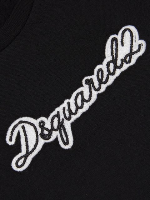 Чорні футболка, шорти DSQUARED KID : фото 2 - Invogue
