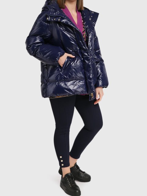 Синяя куртка MARINA RINALDI: фото 1 - Invogue