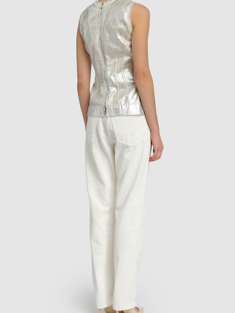 Срібний топ SPORTMAX : фото 2 - Invogue