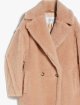 Бежевое пальто Teddy oversize Max Mara из бленда альпаки и шелка: фото 3 - Invogue