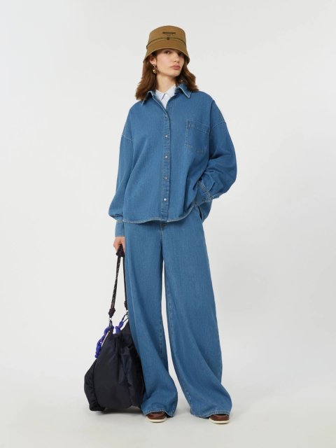 Сині джинси WEEKEND MAX MARA широкого крою: фото 1 - Invogue
