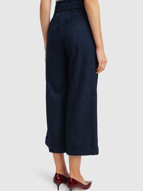 Синие брюки MARELLA: фото 4 - Invogue