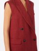 Червоний жилет Max Mara з чистого льону: фото 4 - Invogue