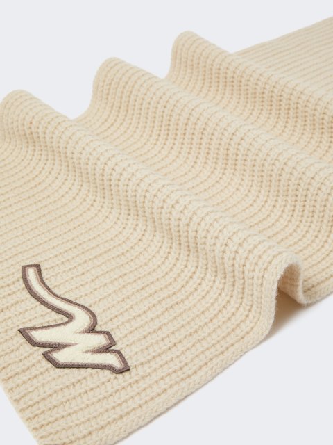 Молочный шарф WEEKEND ACCESSORIES из шерсти: фото 1 - Invogue