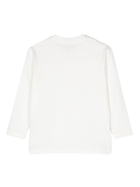 Белый джемпер Emporio Armani хлопковый: фото 1 - Invogue