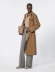 Коричневий тренч MAX MARA з вовняного габардину: фото 1 - Invogue