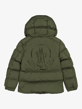 Зеленая куртка MONCLER ENFANT: фото 1 - Invogue
