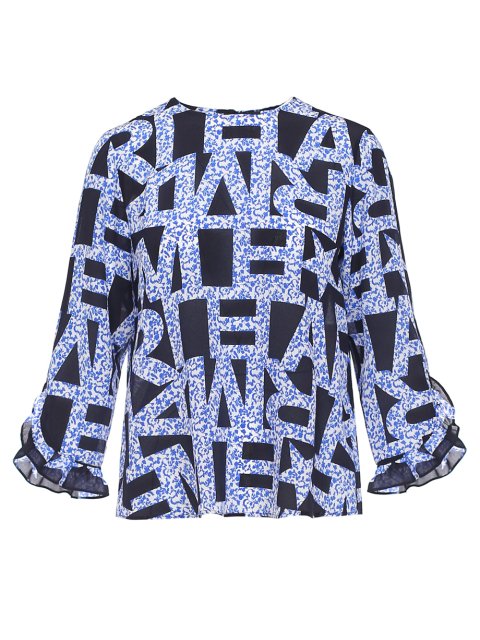 Синяя блуза MARELLA: фото - Invogue