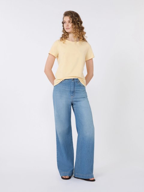 Жовта футболка Weekend Max Mara з бавовни та еластану: фото 1 - Invogue