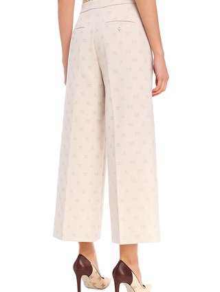 Бежевые брюки MAX MARA: фото 6 - Invogue