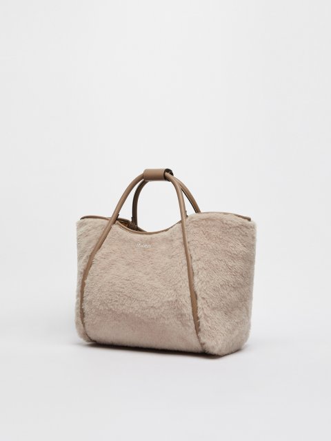Бежева сумка Max Mara Teddy: фото 2 - Invogue