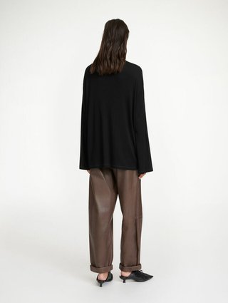 Чорна футболка BY MALENE BIRGER : фото 2 - Invogue