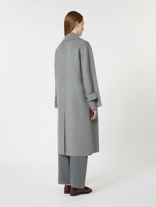 Серое пальто MAX MARA из чистой шерсти: фото 3 - Invogue