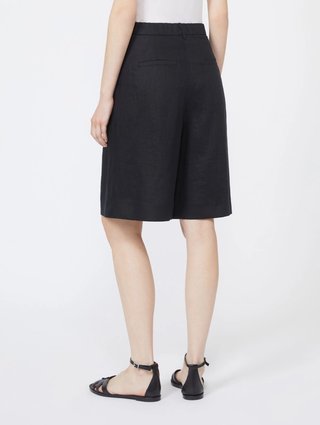 Черные бермуды Max Mara из льняного полотна: фото 3 - Invogue