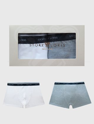 Разноцветные боксеры 2 шт Story Loris из модала: фото 1 - Invogue