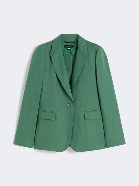 Зелений жакет Weekend Max Mara з бавовни та льону: фото - Invogue