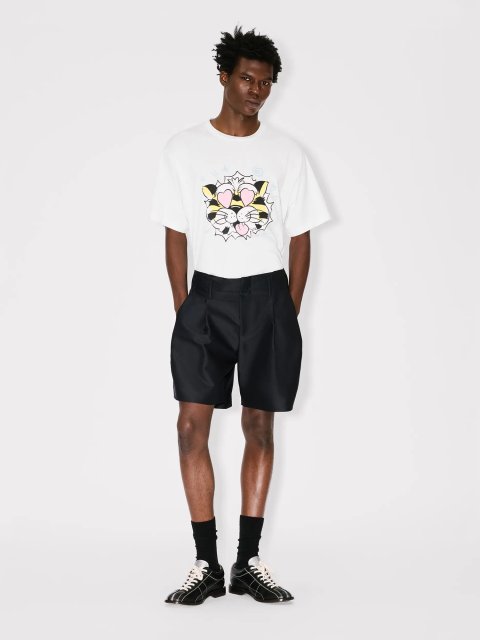 Біла футболка Kenzo вільного крою: фото 1 - Invogue