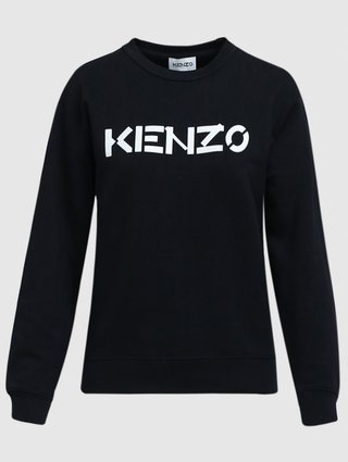 Чёрный свитшот KENZO: фото - Invogue