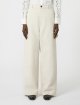 Молочні брюки WEEKEND MAX MARA бавовняні: фото 2 - Invogue
