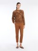 Світло-коричневі брюки Max Mara з бавовняного атласу: фото 1 - Invogue