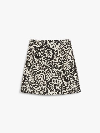 Черная юбка Weekend Max Mara с принтом: фото - Invogue