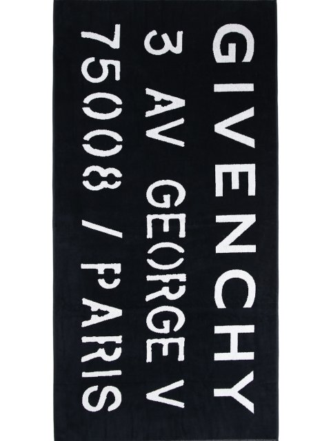 Чорний рушник пляж GIVENCHY KIDS : фото - Invogue
