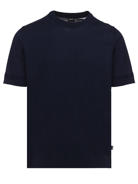 Тёмно-синий свитер BOSS: фото - Invogue