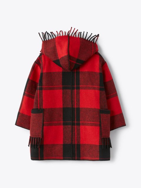 Красное пальто IL GUFO в клетку: фото 1 - Invogue
