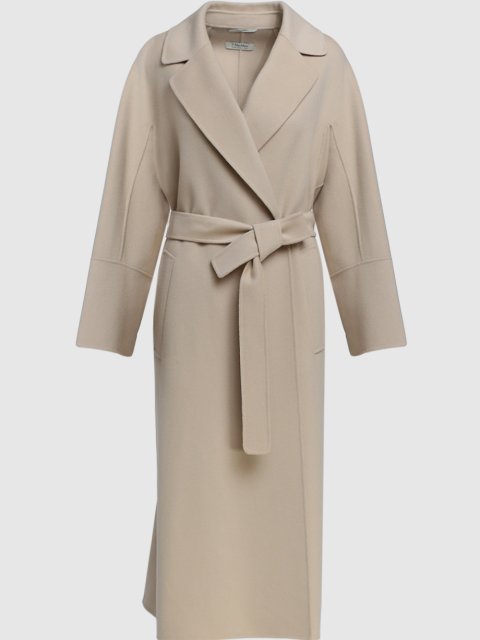 Бежевое пальто MAX MARA: фото - Invogue