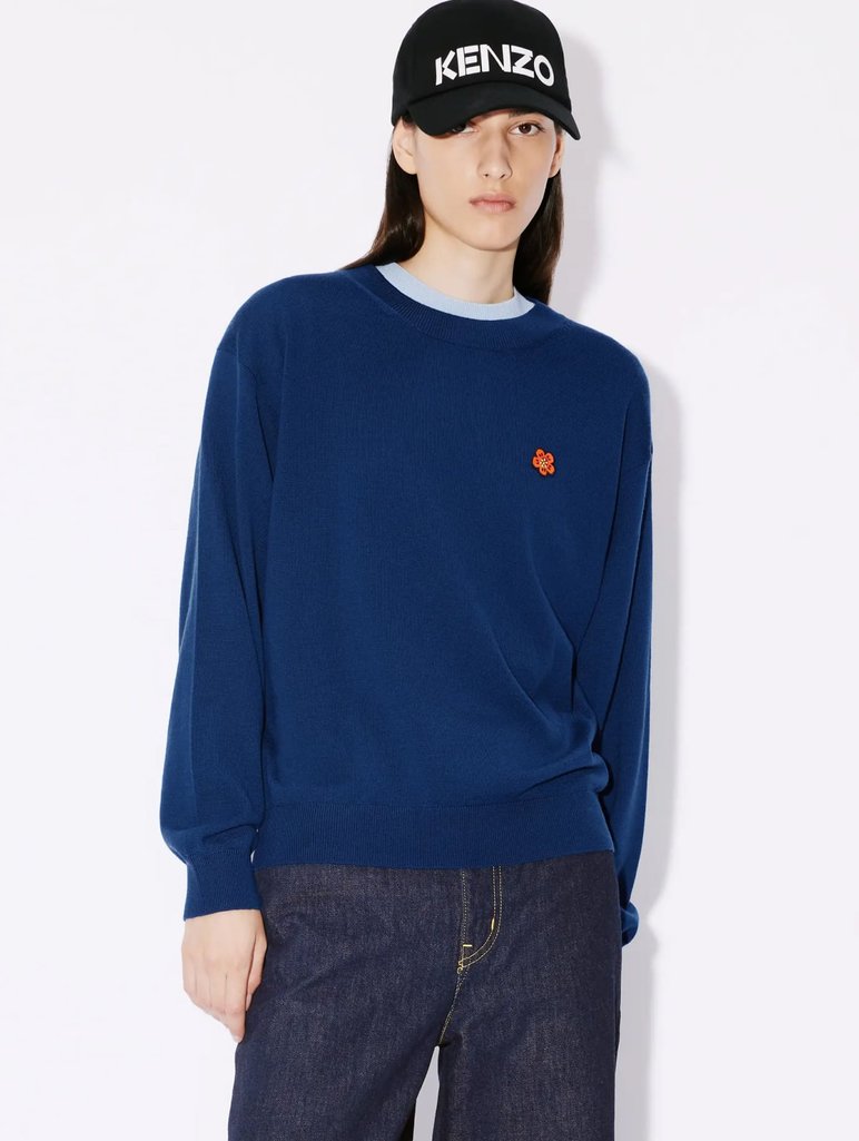 Синий свитер KENZO: фото 1 - Invogue
